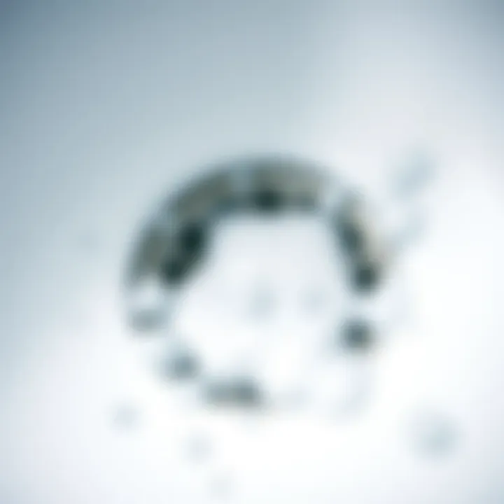 Close-up view of soap buildup in a sink drain