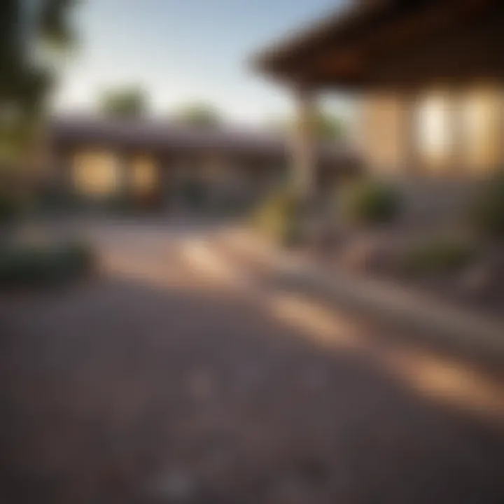 Charming residential street in a Phoenix neighborhood