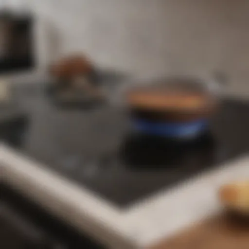 Sparkling clean flat top electric stove surface