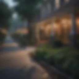 Charming neighborhood street in Atlanta
