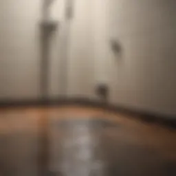 Diagram illustrating common causes of slow shower drains