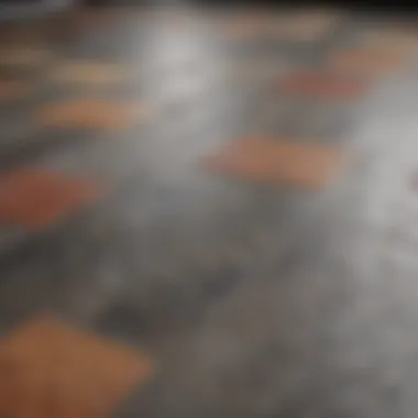 Sample flooring materials displayed for consideration
