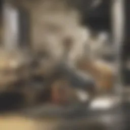 Measuring a room with a tape measure