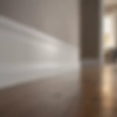 A pristine baseboard in a well-lit room