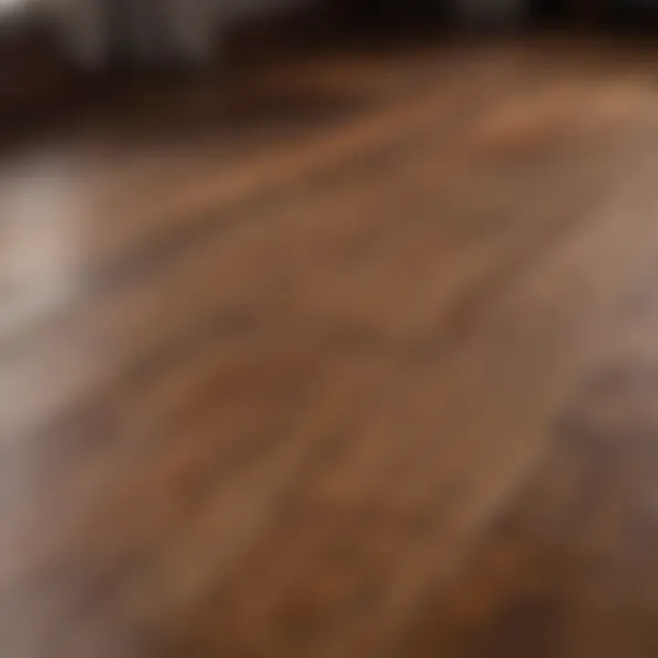 Before and after restoration of hardwood floor