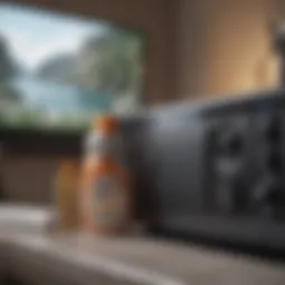 Essential cleaning supplies for Samsung TV screen maintenance