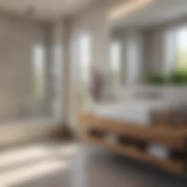 Serenity and Cleanliness: A Pristine Bathroom Bright and tidy bathroom space
