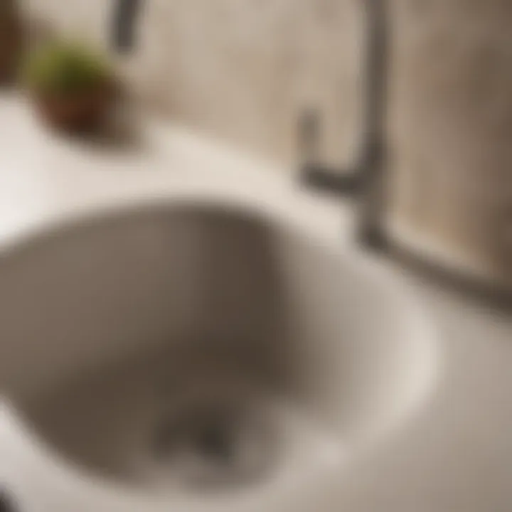 Close-up of a well-installed kitchen sink drainage system
