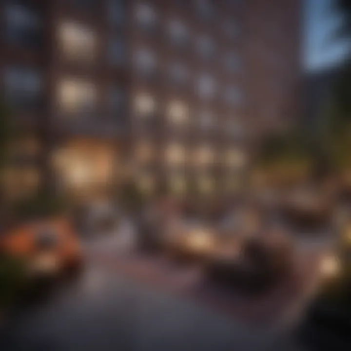 Community area in an apartment complex