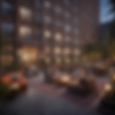 Engaging Community Space for Residents Community area in an apartment complex