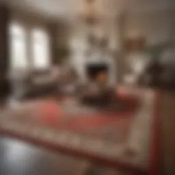 Elegant and pristine rug in a well-decorated living room