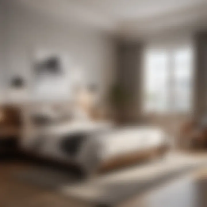 Cozy bedroom furniture arrangement