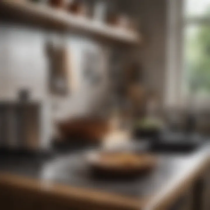 Modern kitchenware essentials displayed