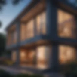 Architectural blueprint of a duplex