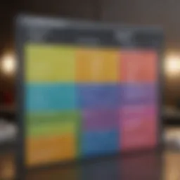 Color-coded cleaning schedule template for home