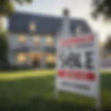 A house with a 'For Sale' sign