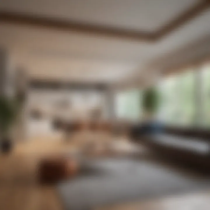 Conceptual diagram illustrating square footage calculation in a home