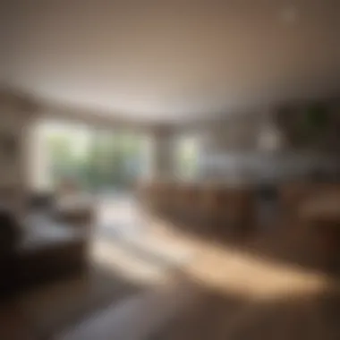 Floor plan showcasing different housing styles for square footage