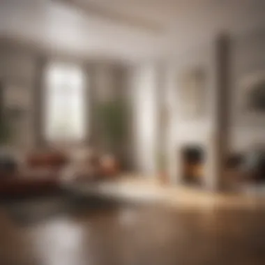 Illustration showing methods for measuring irregular shaped rooms