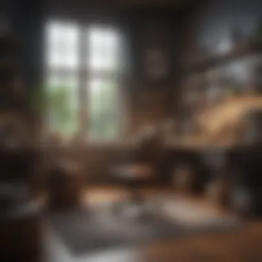 Crafting Your Financial Space A stylish home office space with budgeting tools