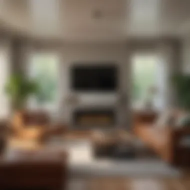 Harmony in Living Spaces A serene living room showcasing a balanced lifestyle