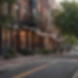 Beautiful street view of Dupont Circle featuring historic architecture and vibrant cafes