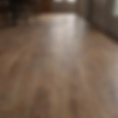 Before and after comparison of polished laminate floors