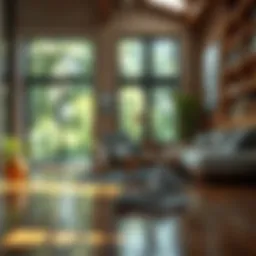 Cleaning hardwood floor with natural products