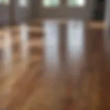 Sparkling clean laminate floor