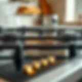 Close-up on a flat top stove with stubborn stains