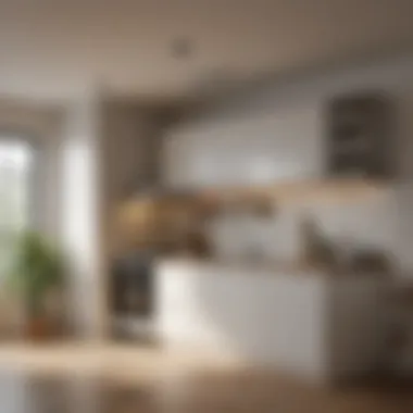 Compact kitchen with modern appliances