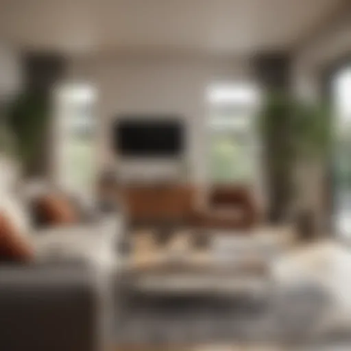 Cozy living room setup in an apartment