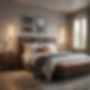 Optimized Bedroom Comfort Cozy bedroom setup showcasing space optimization