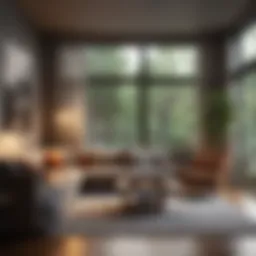 Cozy living room setup with essential furniture