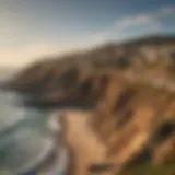 Scenic view of Point Loma coastline