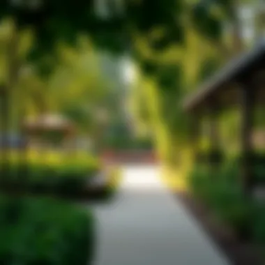 Ravenswood neighborhood park with greenery