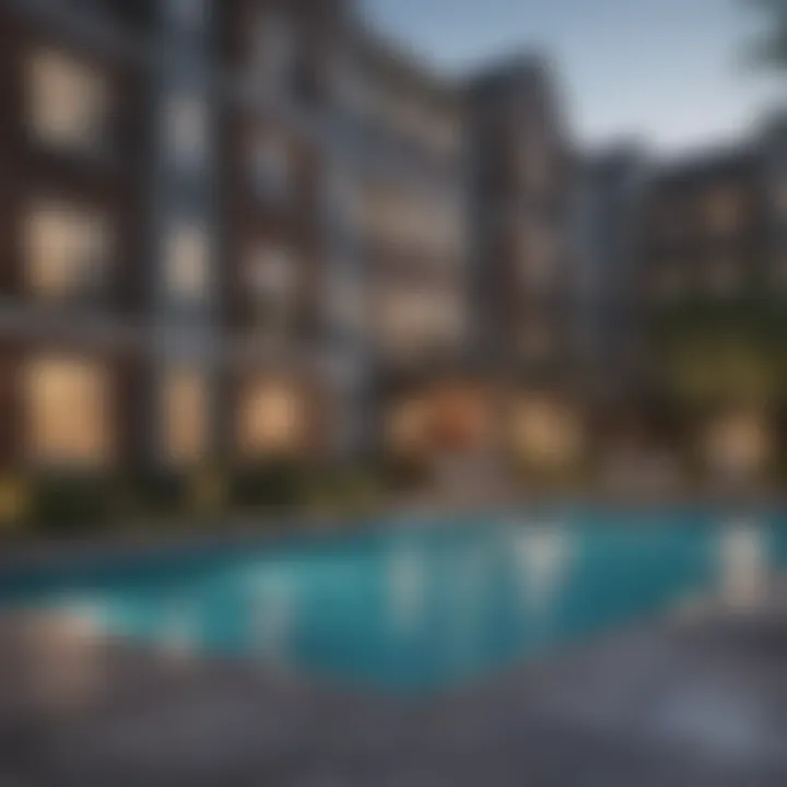 Amenities at Arcadia Apartments including pool and fitness center