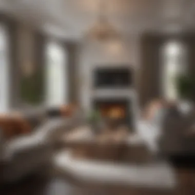Chic Living Room Design Stylish living room interior within an Ashley Collegetown apartment