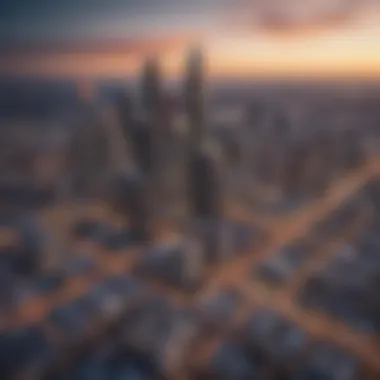 Aerial view of Atlanta skyline showcasing modern architecture