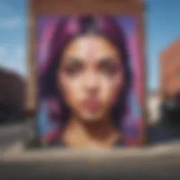 A vibrant street mural in Atlanta showcasing local artists' talent