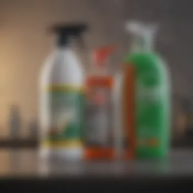 Comparison of various cleaning product formulations