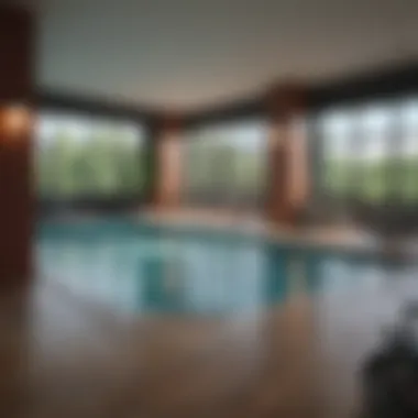 Sophisticated Amenities Amenities in a Washington DC condominium including gym and pool
