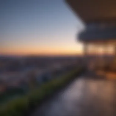 Breathtaking Skyline Views Panoramic view of Washington DC skyline from a condominium balcony