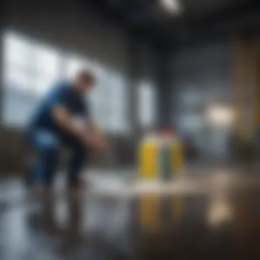 Industrial Cleaning Agents High-performance industrial cleaning agents in use