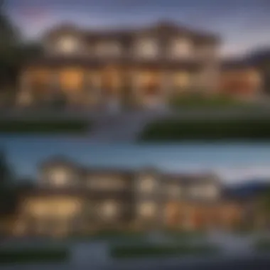 A collage of different property types available for rent in Green Valley Ranch