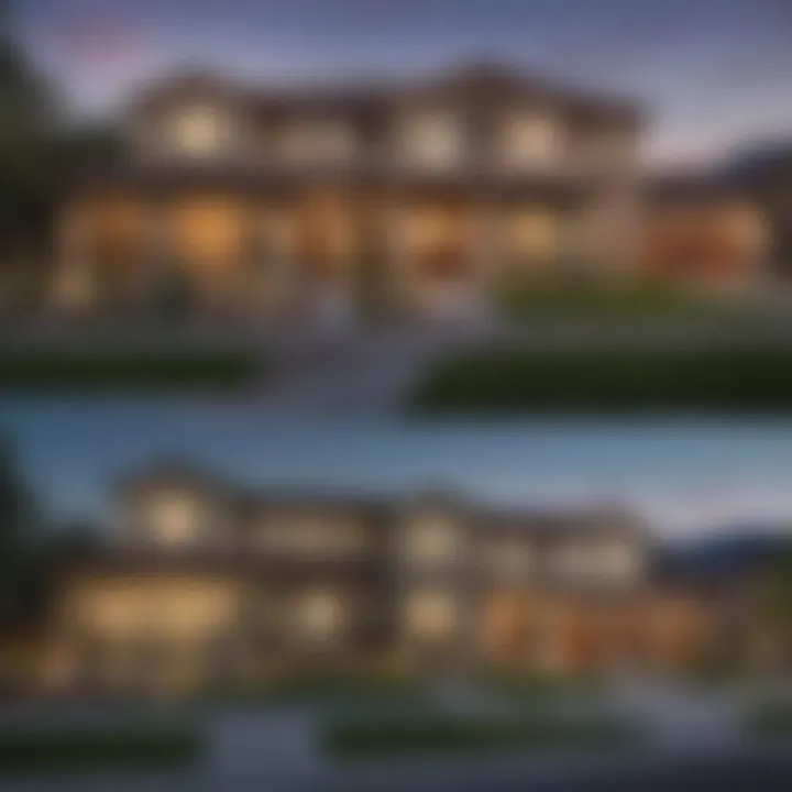 A collage of different property types available for rent in Green Valley Ranch