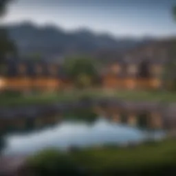 A scenic view of Green Valley Ranch showcasing lush landscapes and residential areas