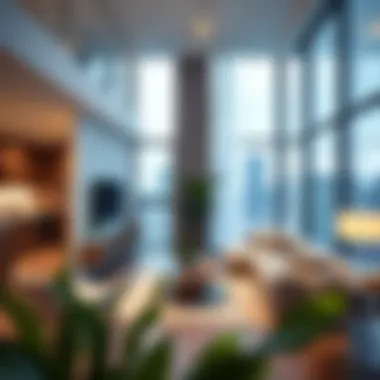 Modern Apartment Living Modern apartment living space showcasing urban Dallas lifestyle
