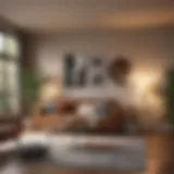 Cozy living room showcasing budget-friendly decor
