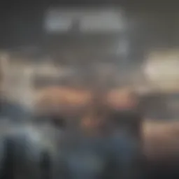 A vibrant urban skyline showcasing modern architecture